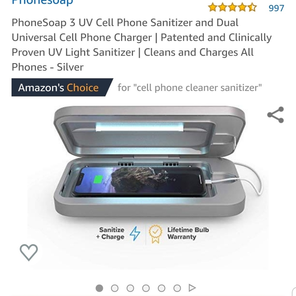 Phone Soap Sanitizer and Charger